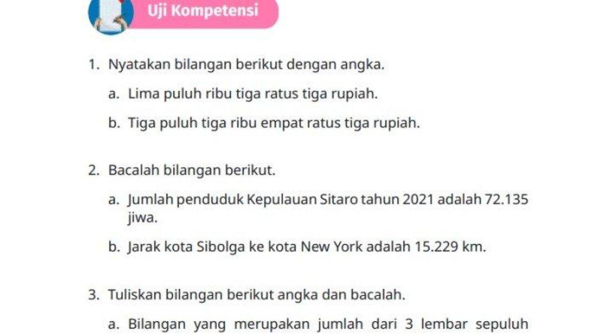 Simak kunci jawaban Matematika kelas 5 halaman 27 dan 28,bBab 1 bilangan cacah.
