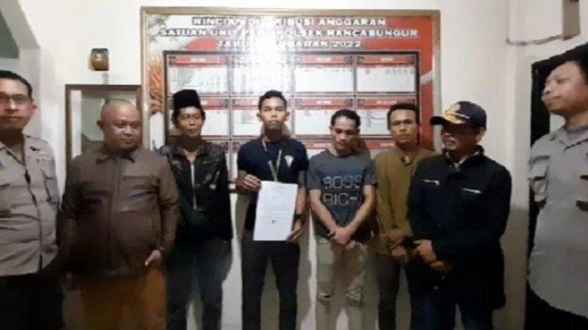 Mediasi keluarga pengantin baru yang menghilang di Polsek Rancabungur