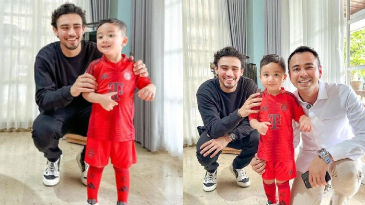 momen Nathan Tjoe-A-On datang ke rumah Raffi Ahmad dan beri hadiah spesial untuk Rayyanza.