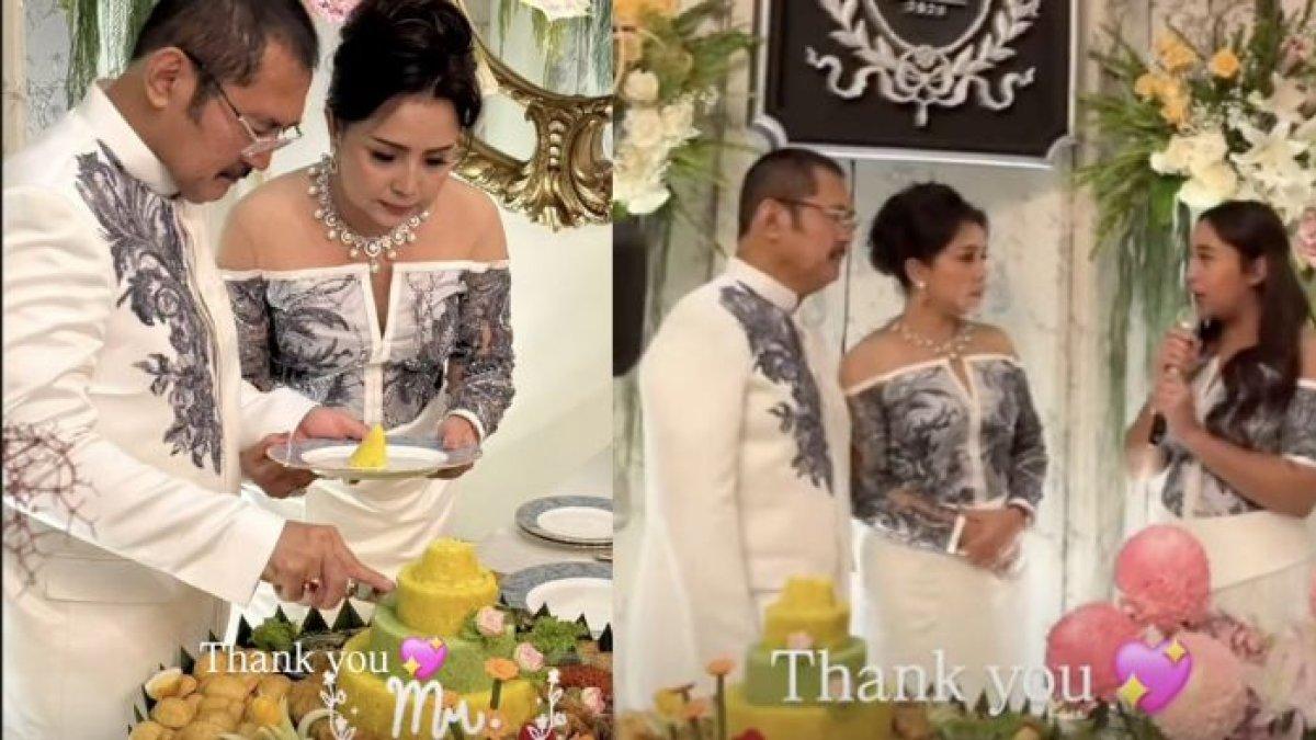ANNIVERSARY PERNIKAHAN MAYANGSARI - Foto tangkapan layar momen anniversary pernikahan Mayangsari dan Bambang Trihatmodjo, diolah dari Instagram @mayangsari_official, Kamis (10/7/2025). Intip momen hangat pestanya, dihadiri artis dan Titiek Soeharto.