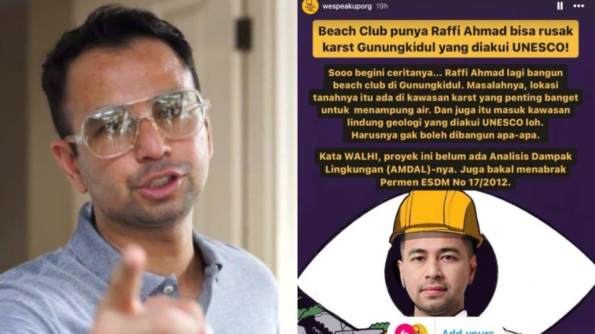 Di tengah Raffi Ahmad jalankan ibadah haji, kini muncul petisi tolak pembangunan beach club di Gunungkidul.