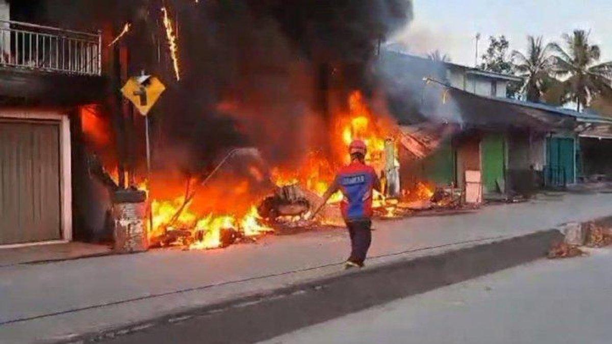 musibah kebakaran yang diduga menelan korban jiwa di Samarinda