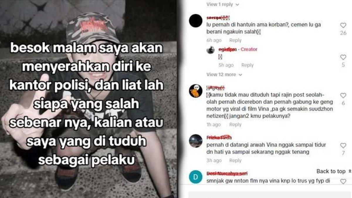 Viral netizen buru akun pelaku yang diduga pelaku pembunuhan dan pemerkosaan Vina Cirebon hingga akun Egi Apunk bersuara
