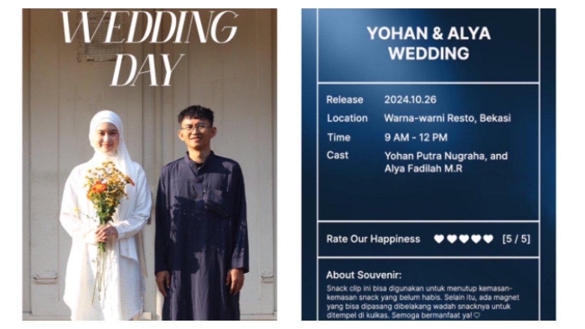 Kreatif! Kisah Pengantin Bikin Undangan Ala Netflix, Biaya Lebih Murah Tapi Berkesan