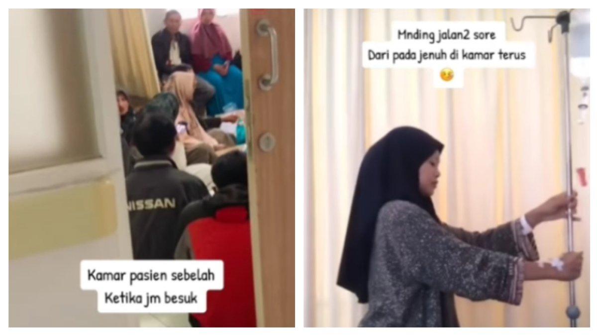 Momen wanita dirawat tapi tidak ada yang nemenin atau menjenguknya