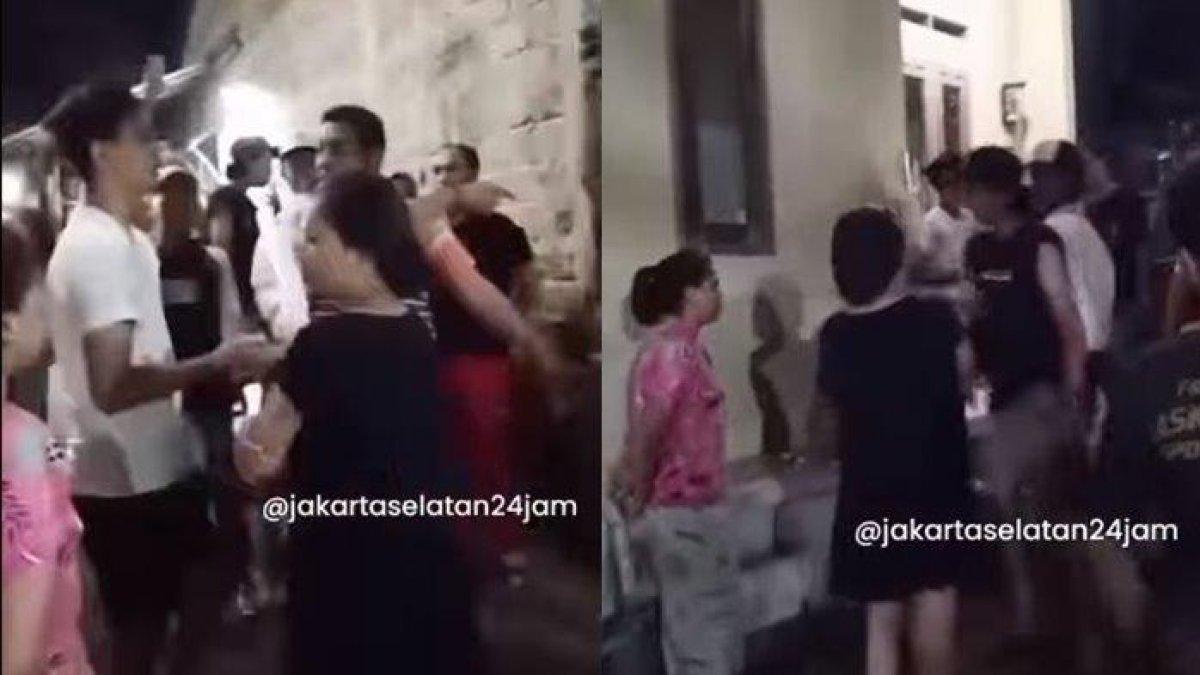 Viral video para pemuda membangunkan sahur warga di pemukiman rumah nyaris baku hantam. Berawal Warga pengontrak menegur 'Kok sampai 2 kali muter'