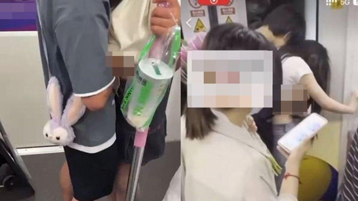 Pasangan pemuda melakukan hal tak senonoh di dalam gerbong kereta, tak pedulikan sekitar