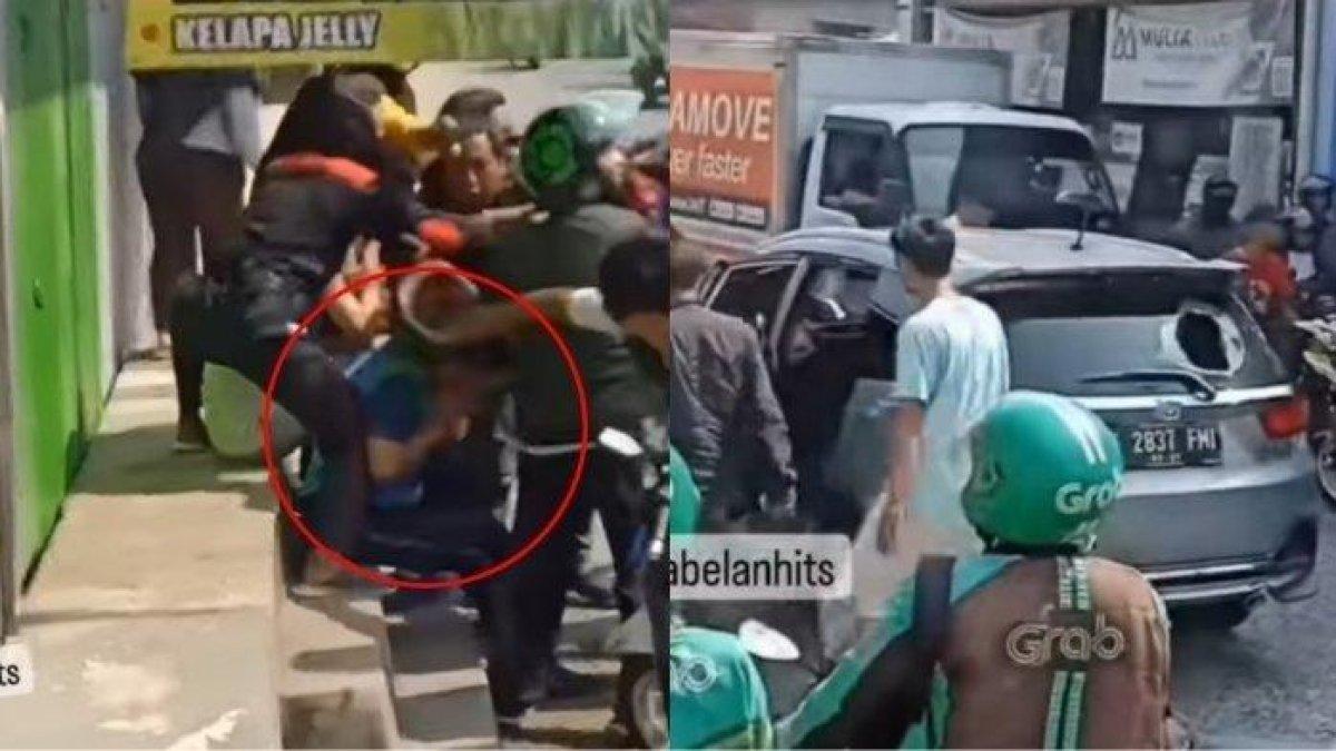 pelaku hipnotis yang membawa uang hasil hipnotis di ATM, dikejar oleh warga.