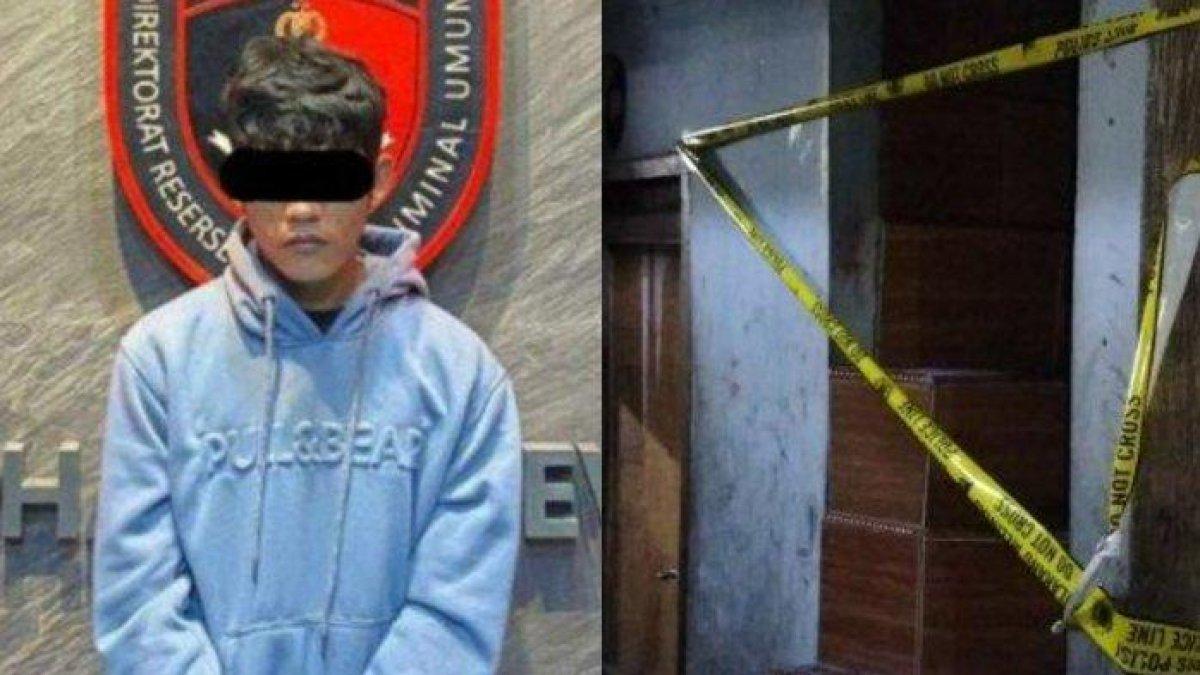 Pelaku MA (20) dan lokasi pembunuhan di Pademangan, Jakarta Utara