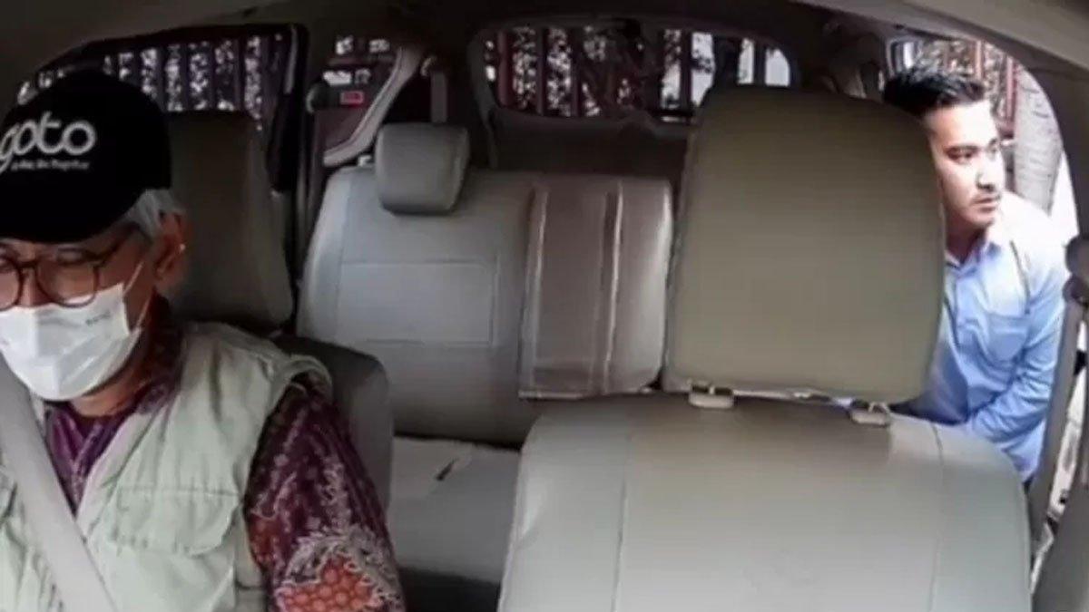 Pelaku pembawa kabur handphone milik driver taksi online.