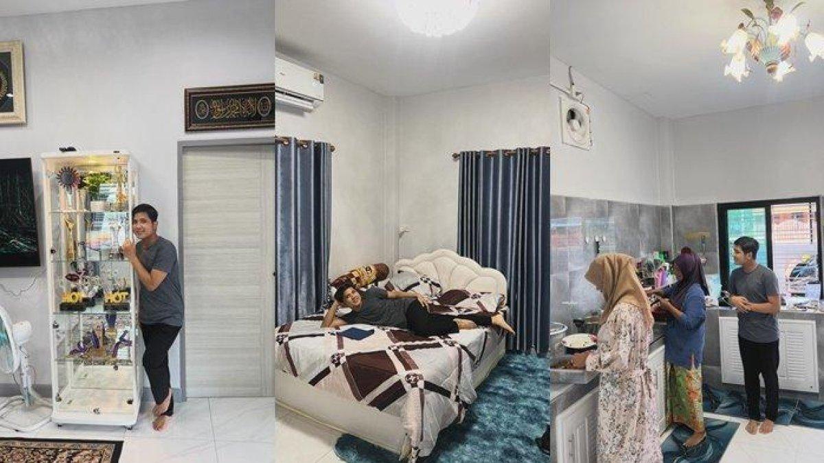 penampakan rumah baru Jirayut di kampung halamannya, Thailand.