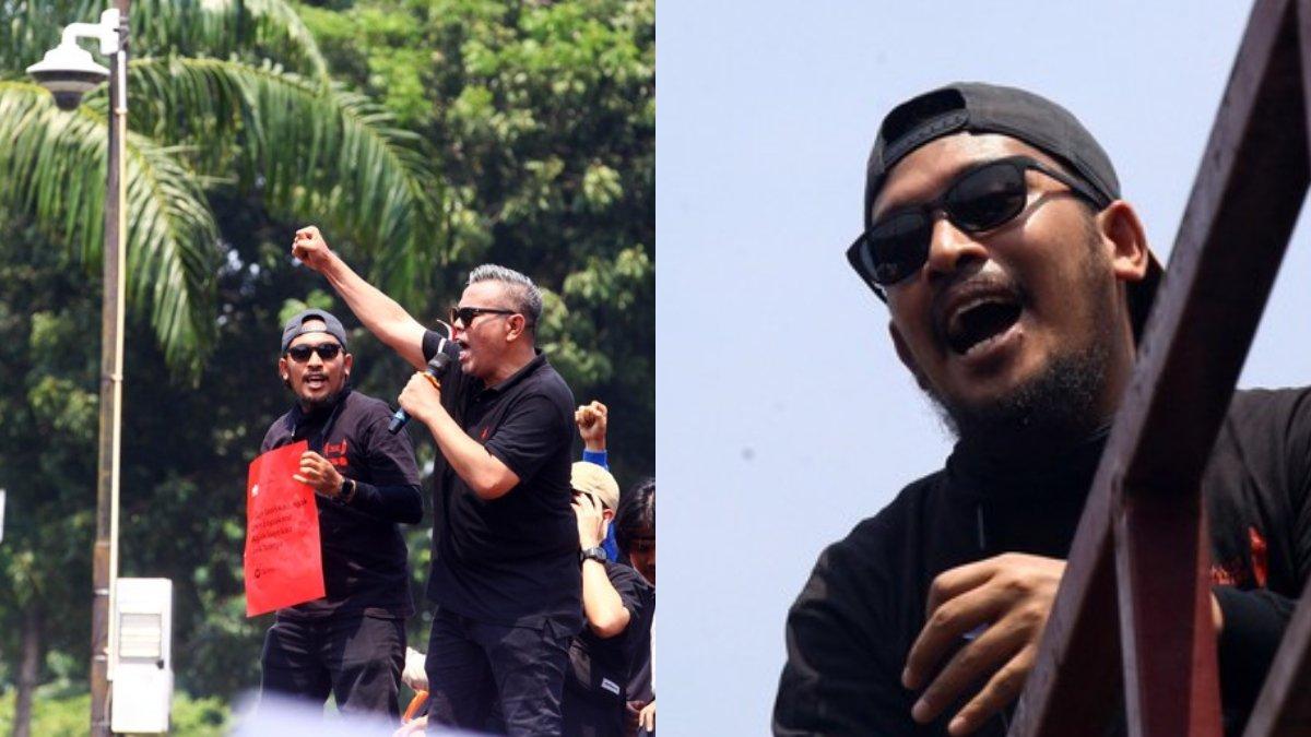 penampilan artis saat mengikuti demo mengawal putusan MK
