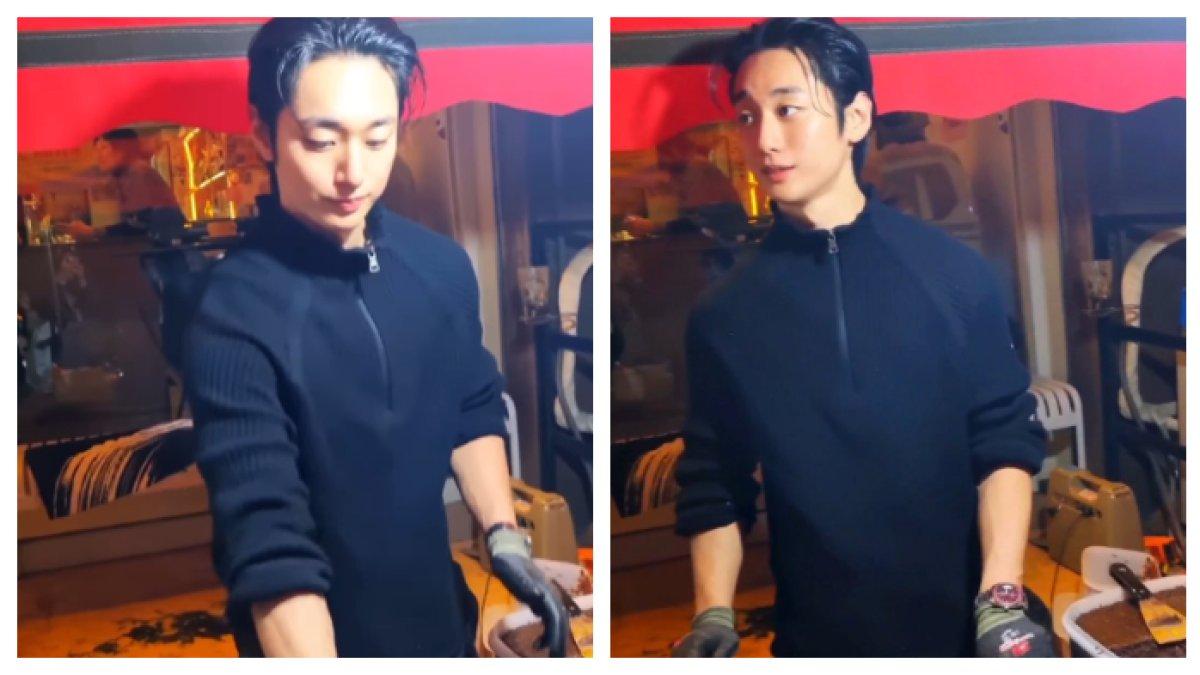 Viral Pedagang Kaki Lima Disebut Mirip Jung Hae In, Lapaknya Langsung Laris Manis Diserbu Pembeli 