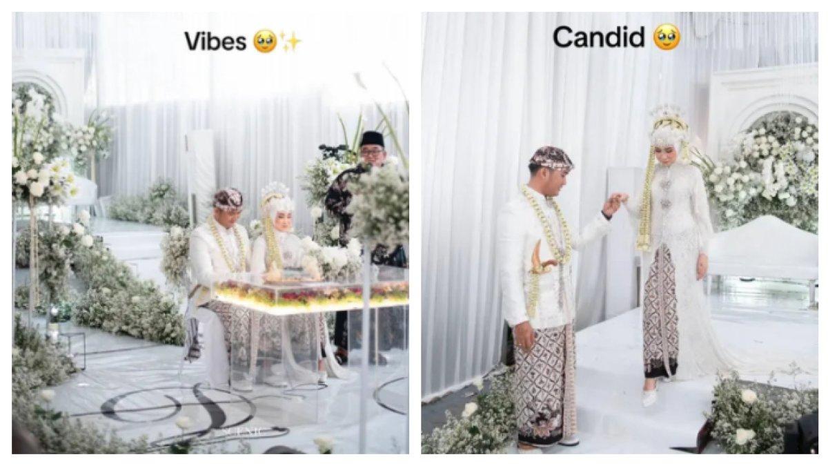 Memperlihatkan betapa mewahnya dekorasi pernikahan yang digelar dirumah namun terasa banget di gedung mewah.