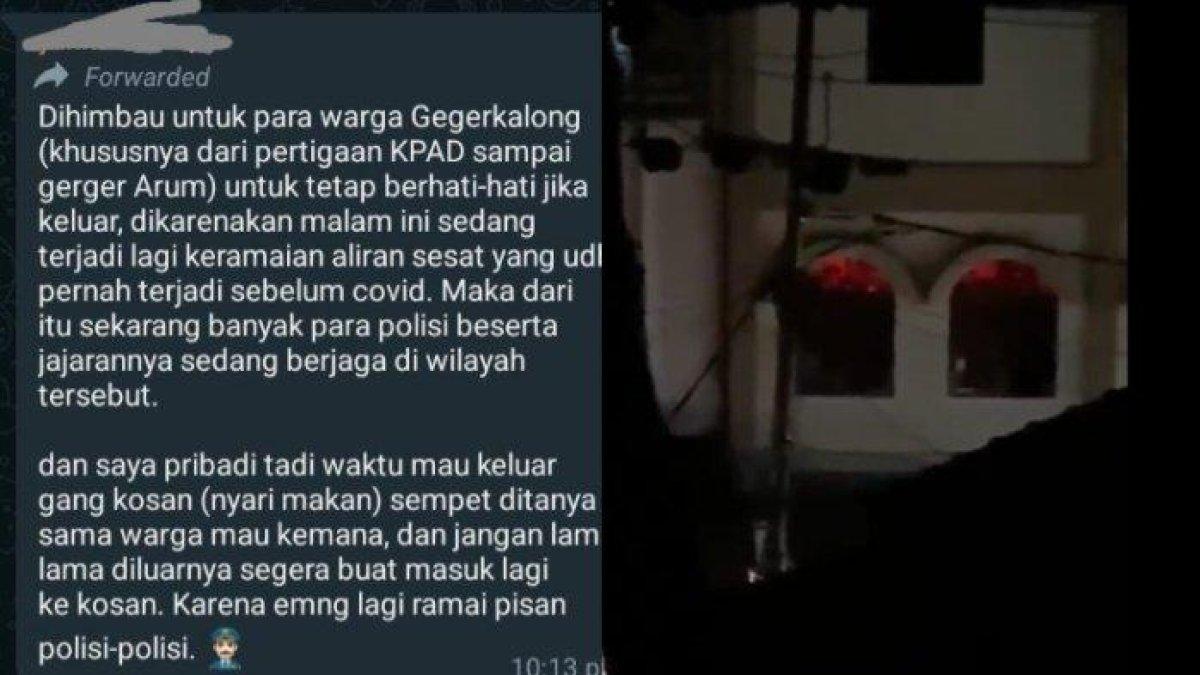 Pesan WhatsApp dan video yang diduga aktivitas aliran sesat di Gegerkalong Bandung