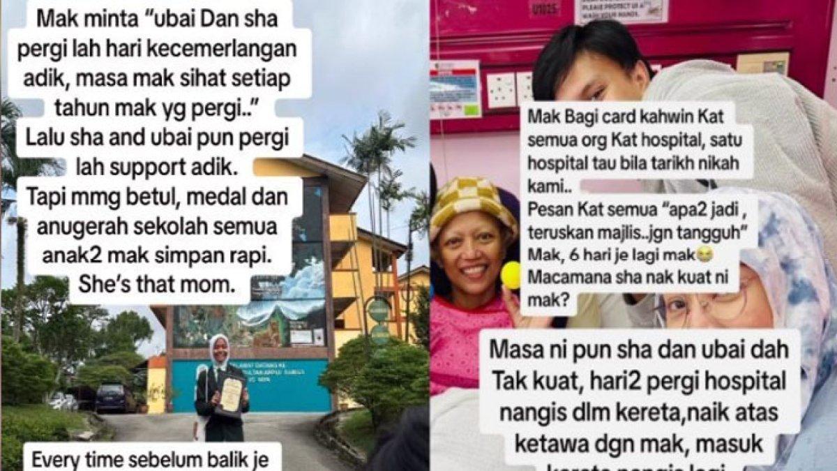 Pilu mempelai wanita yang ditinggal calon ibu mertuanya sebelum akad dilangsungka, beri pesan terakhir