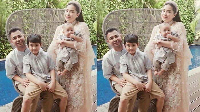 Potret keluarga Raffi Ahmad dan Nagita Slavina saat lebaran