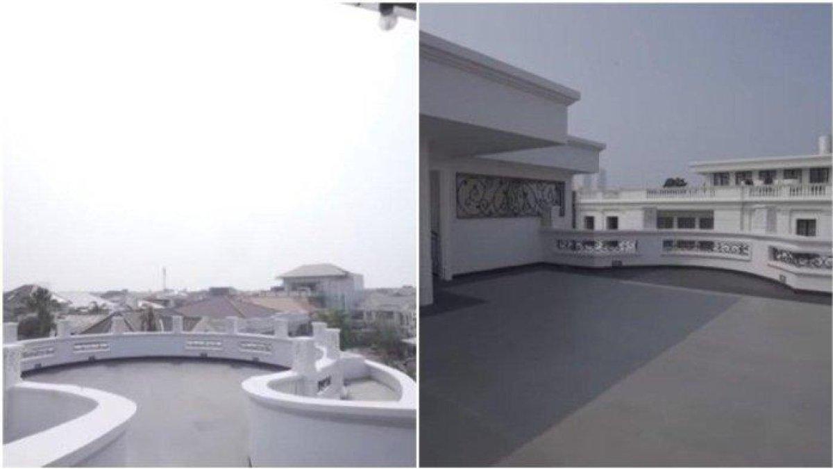 Potret rooftop rumah mewah Putri Ariani di Jakarta