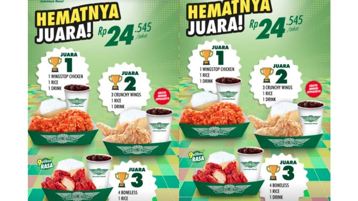 PROMO JUNI 2025 - Foto poster promo Wingstop Juni 2025. Berikut promo Wingstop bulan Juni 2025, cek syarat dan ketentuannya!