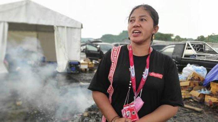 Raden Rara Istiani Wulandari, pawang hujan yang bertugas mengendalikan hujan selama event MotoGP Mandalika berlangsung saat ditemui di area Sirkuit Internasional Mandalika, Lombok, Nusa Tenggara Barat, Minggu (20/3/2022).