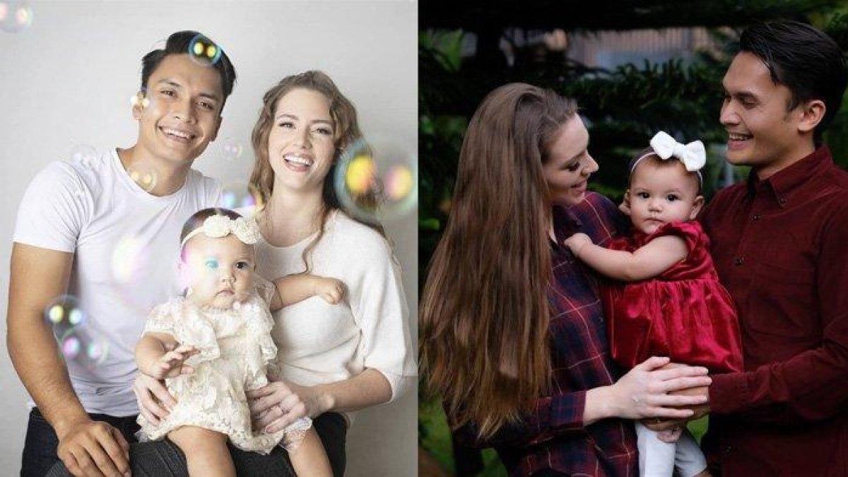 Randy Pangalila dan istri dan anaknya Blair Pangalila dan istri dan anaknya