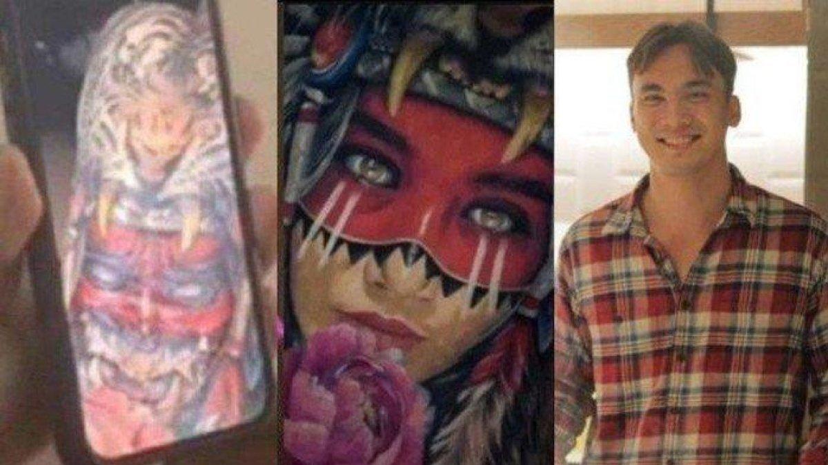 Rendy Kjaernett ungkap arti tato pengganti wajah Syahnaz Sadiqah adalah kesenian topeng Hannya dari Jepang.