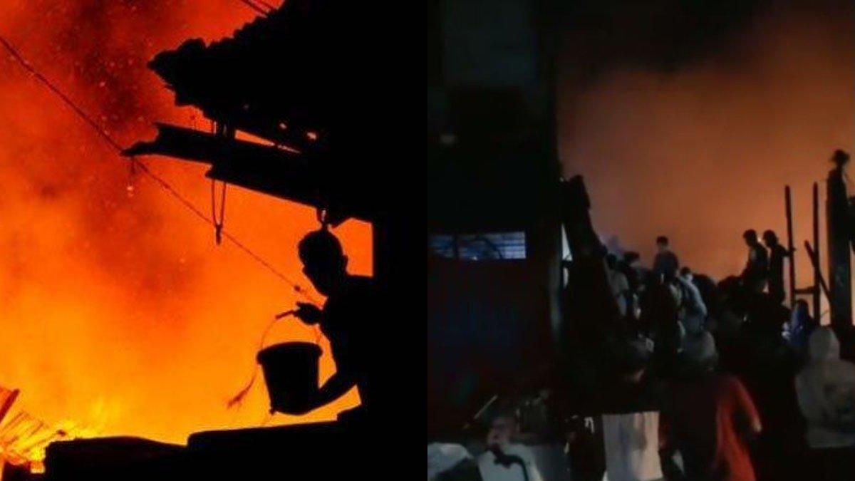 Rumah kebakaran di Sintang, Kalimantan Barat malah dijarah oleh orang-orang di sekitar.