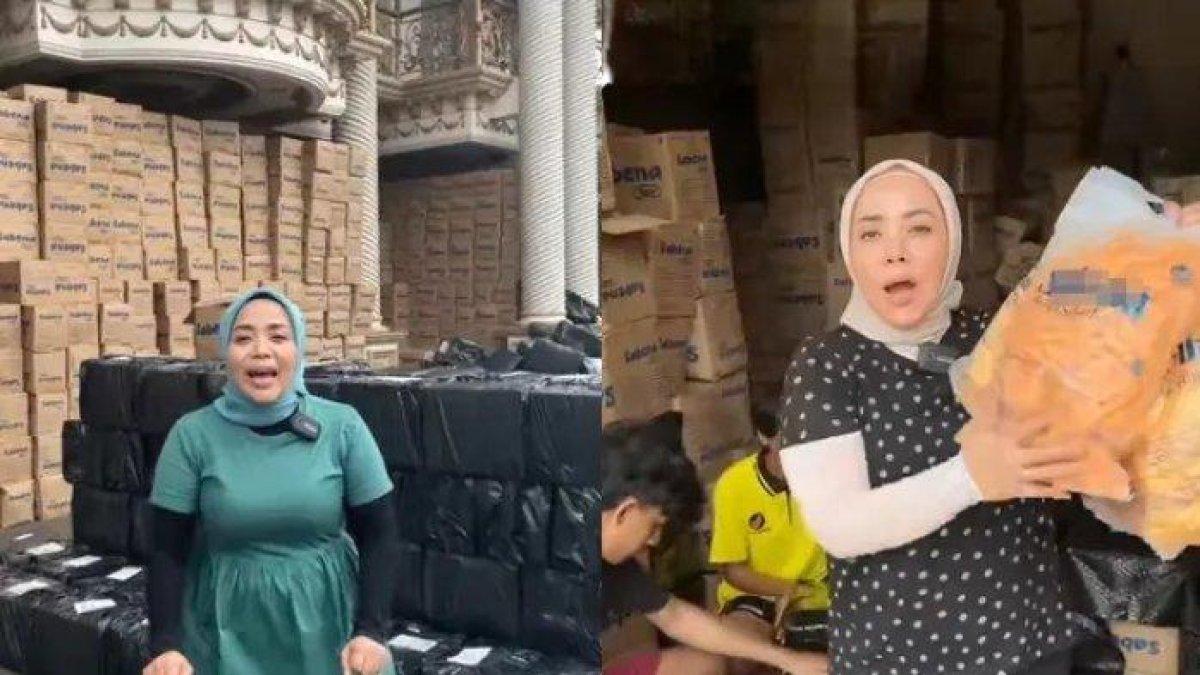 rumah Muzdalifah yang ditaksir memiliki harga Rp 32 miliar itu kini dijadikan sebagai gudang penyimpanan dagangan.