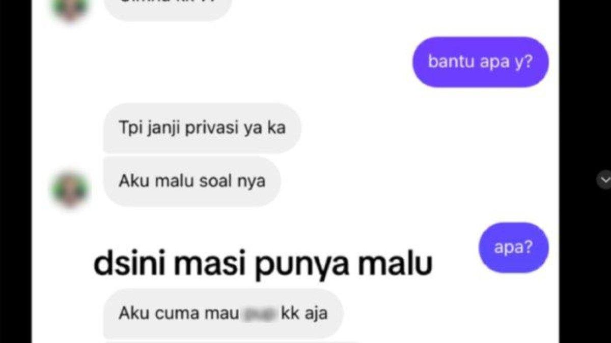 Viral di media sosial curhatan seorang wanita berinisial S yang mengaku dapat pesan dari seseorang yang menawar fasesnya