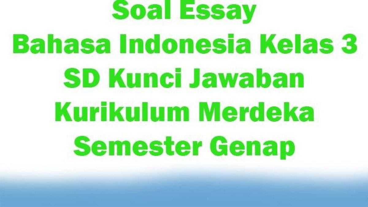 Mengasah Kemampuan Berpikir Kritis: Kumpulan Contoh Soal Uraian SD Kelas 3