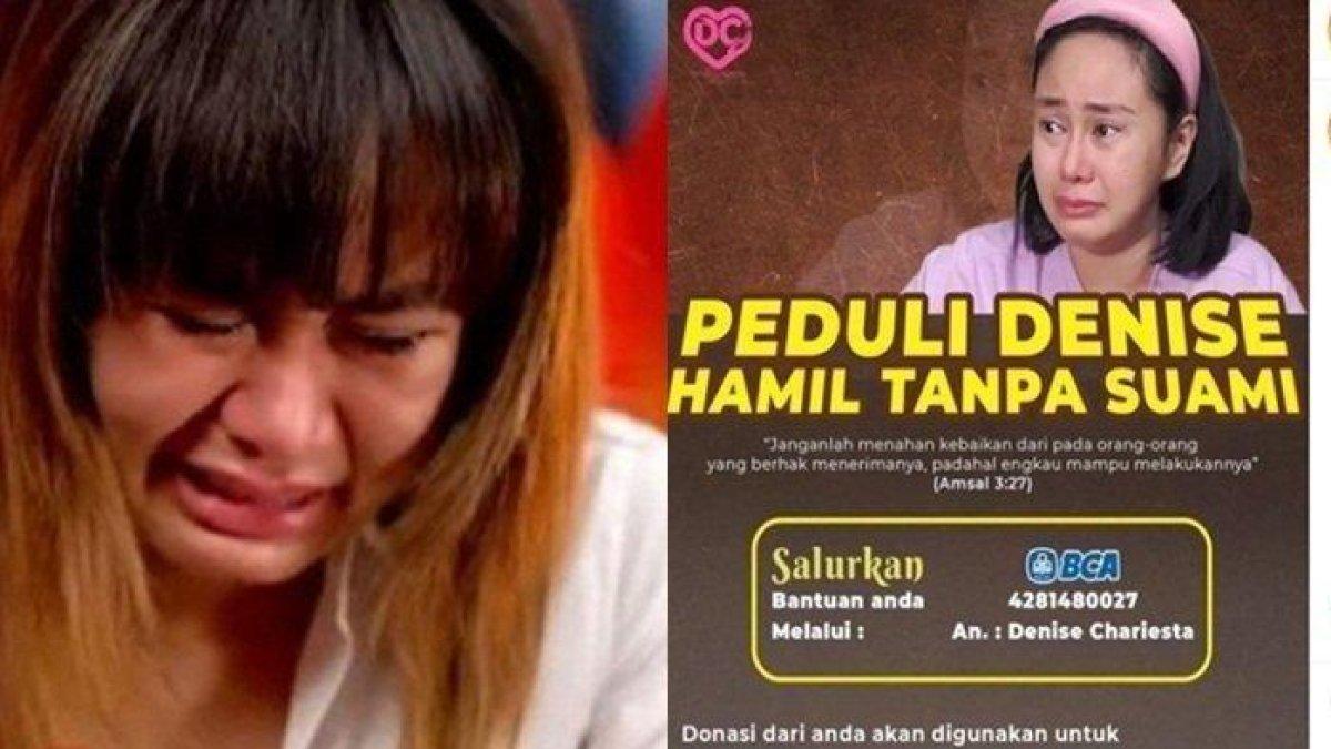 Selebgram Denise Chariesta mengaku tidak malu open donasi untuk biaya melahirkannya.