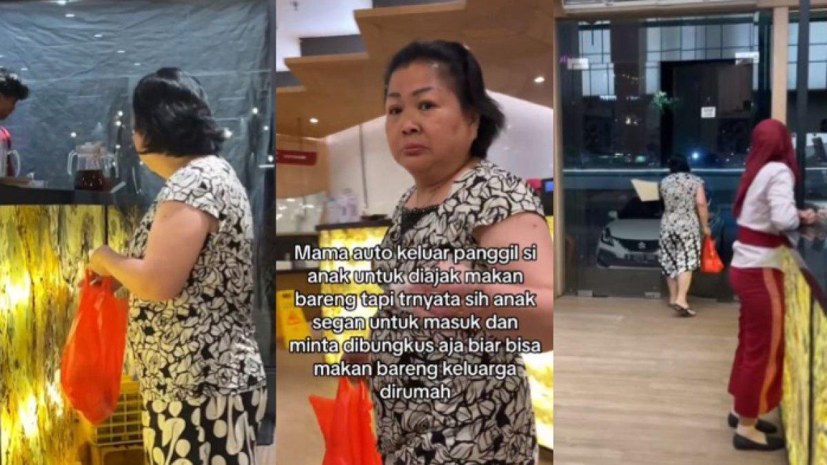 Seorang ibu nangis mendapati bocah minta makan saat dirinya di restoran