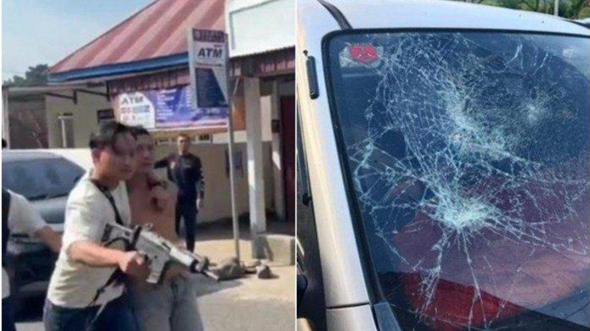 Seorang pelaku penyerangan polisi di Empat Lawang Sumatera Selatan diamankan polisi, Sabtu (22/7/2023) dan kaca mobil polisi retak dipukul orang suruhan bandar Narkoba.