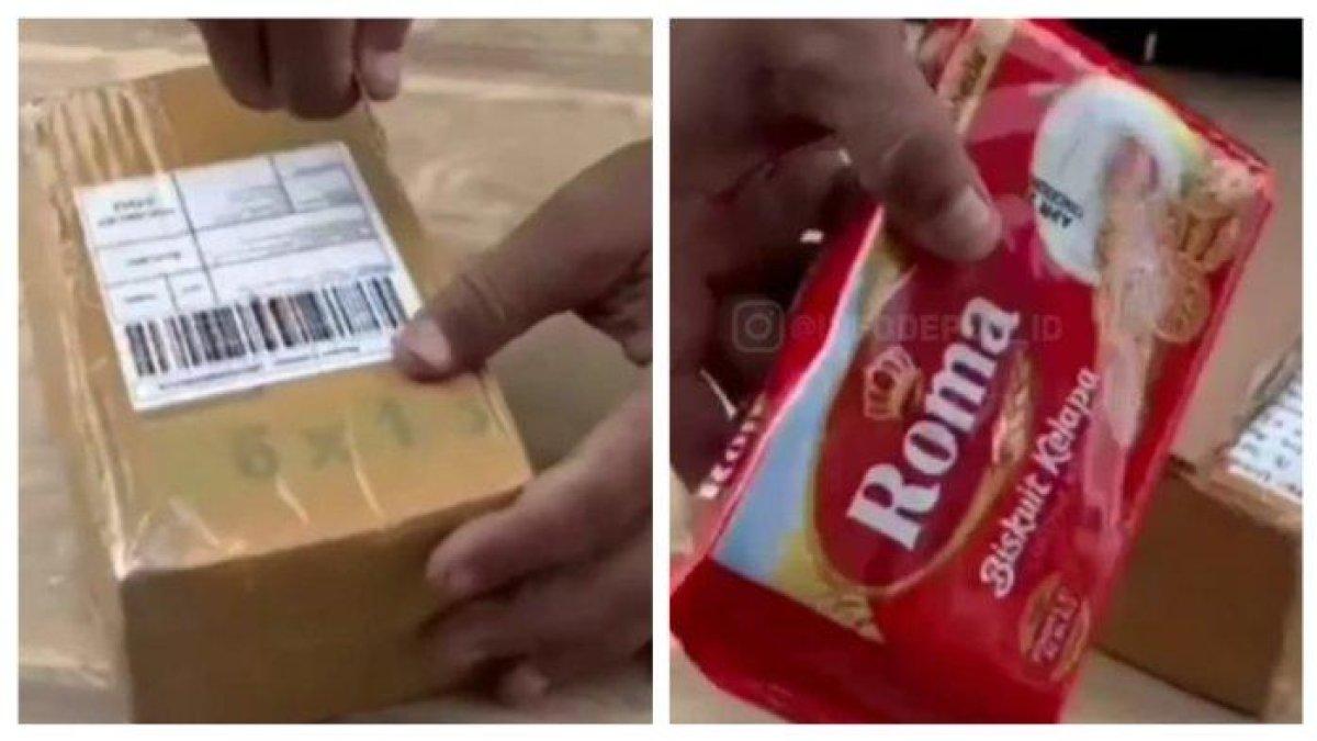Seorang pembeli terkena prank penjual ponsel di markeplace, niat beli ponsel malah mendapatkan sebungkus biskuit