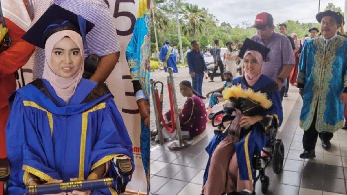 Siti Aida, mahasiswi idap kanker tulang akhirnya wisuda