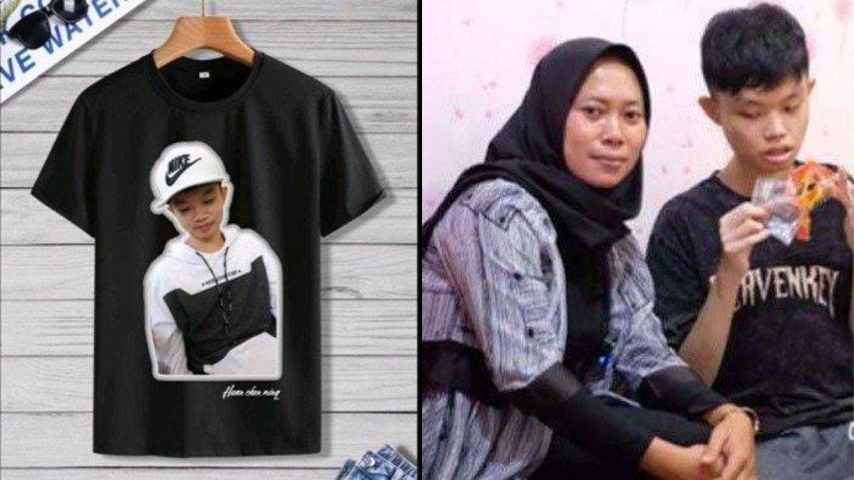 Siti mantan TKI jualan baju bergambar wajah Sha Wang untuk biaya ke Taiwan.