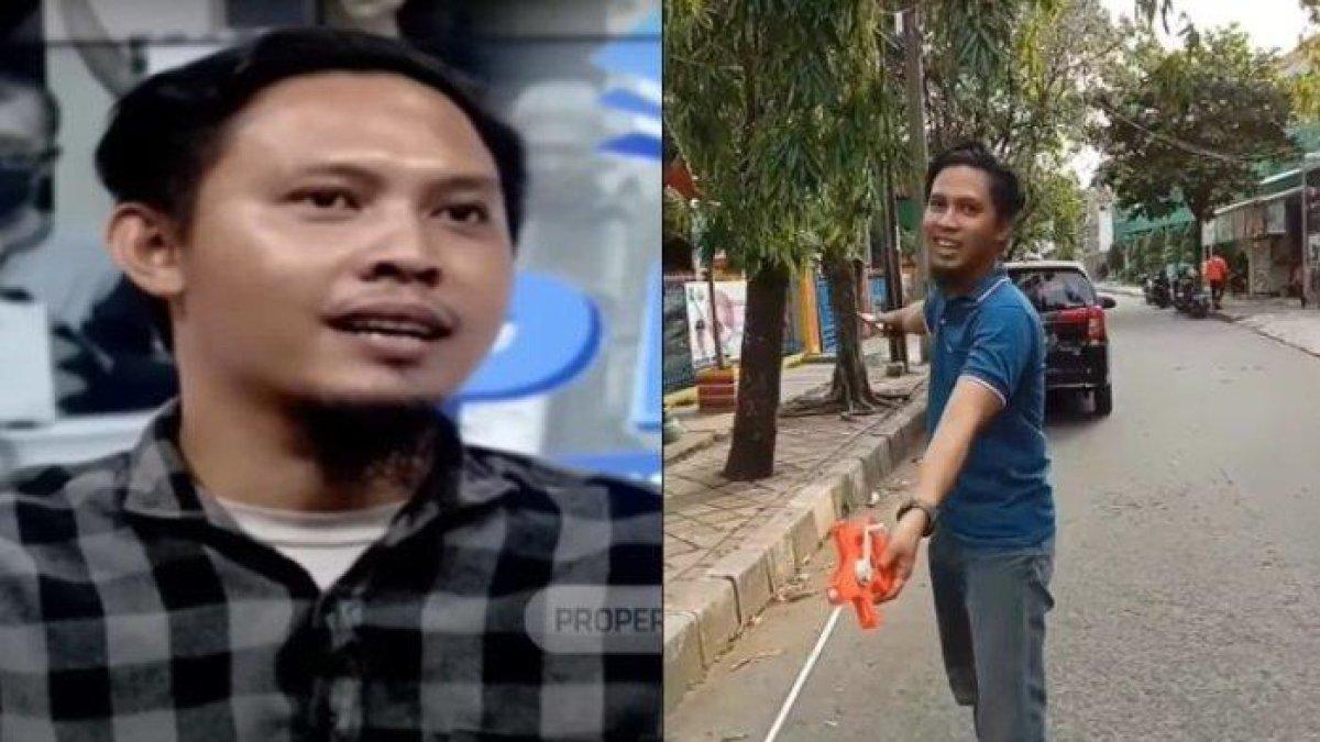 Sosok Ayip Amir yang viral gara-gara mengukur jarak sekolah ke permukiman warga secara manual menggunakan meteran gulung. Aksinya dipicu lantaran sang adik tidak diterima pada PPDB zonasi.