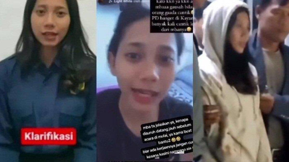Sosok NWAP atau AP mahasiswi KKN asal Universitas Mataram (Unram) diusir warga Desa Kayangan, Lombok Utara, Nusa Tenggara Barat (NTB), Minggu (24/7/2023)