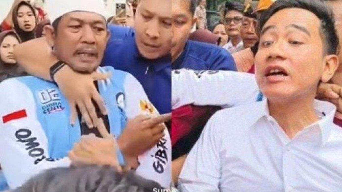 Inilah sosok pria di Muara Baru Jakarta Utara yang menarik leher Gibran, ngaku hanya ingin beri selamat.