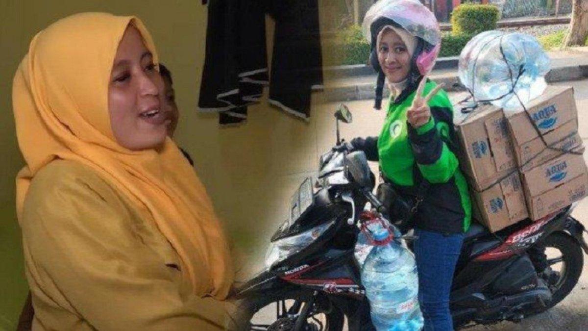 Sosok Teh Ende, driver ojol sempat viral kini dijodohkan dengan Fahmi