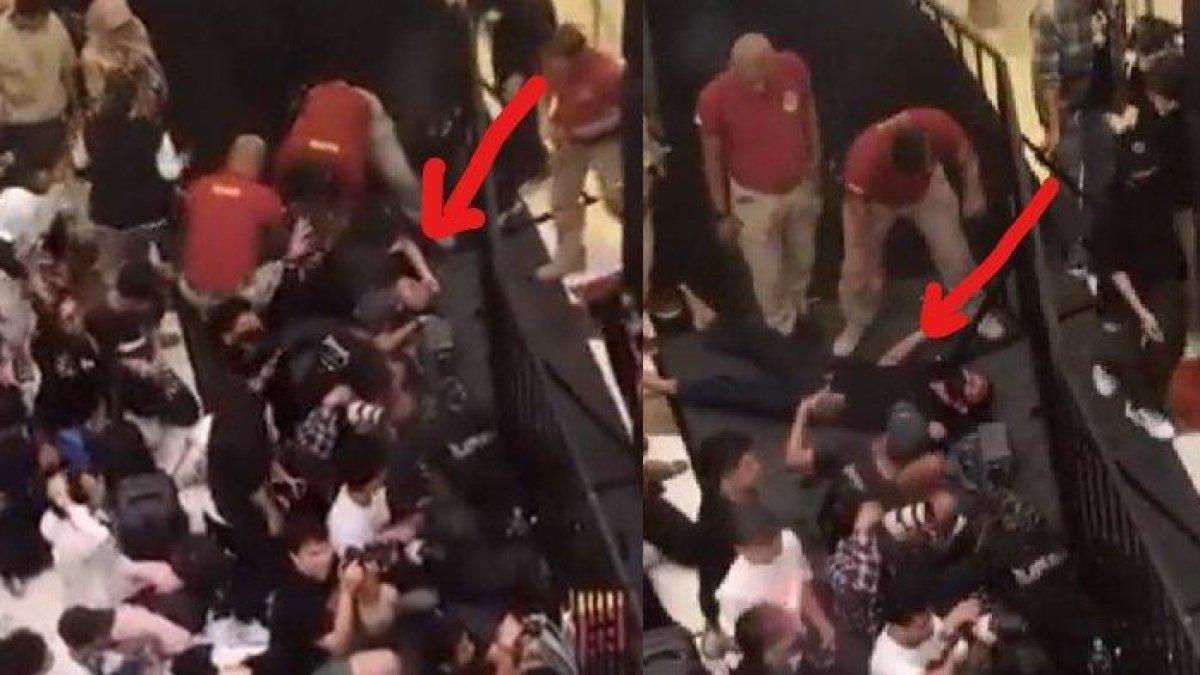Kondisi fans JKT48 saat pingsan di tengah acara 