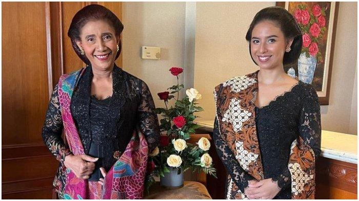 Susi Pudjiastuti bersama putrinya Nadine Kaiser