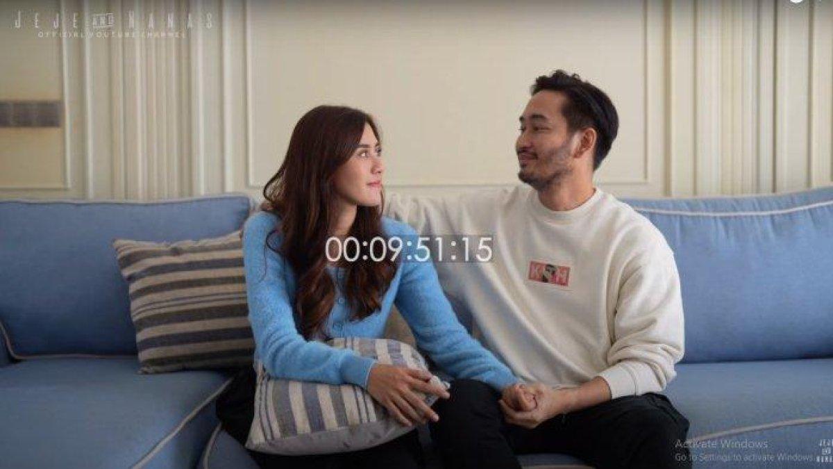 Tangkapan layar Jeje dan sang istri Syahnaz Sadiqah bicara soal kabar perselingkuhan.