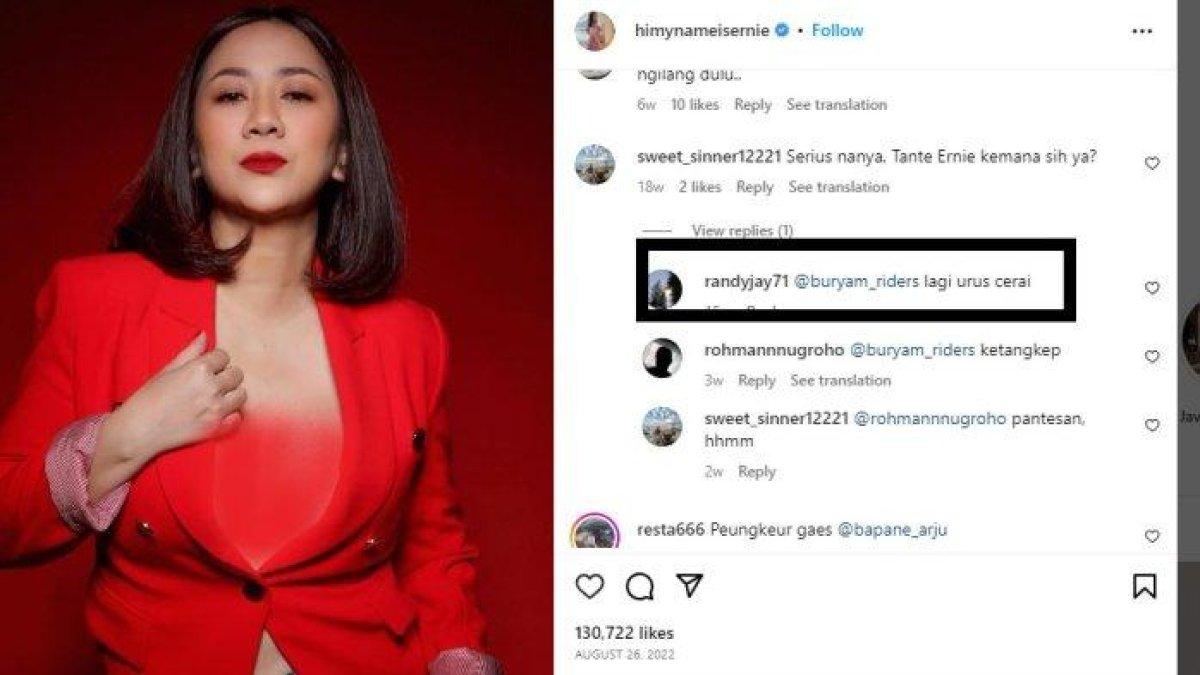 Tante Ernie disebut sedang sibuk urus perceraian