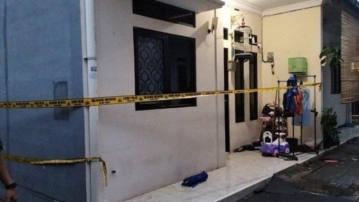 Lokasi rumah di Jagakarsa, Jakarta Selatan, tempat ditemukannya empat anak yang tewas dengan kondisi sudah membusuk, Rabu (6/12/2023).