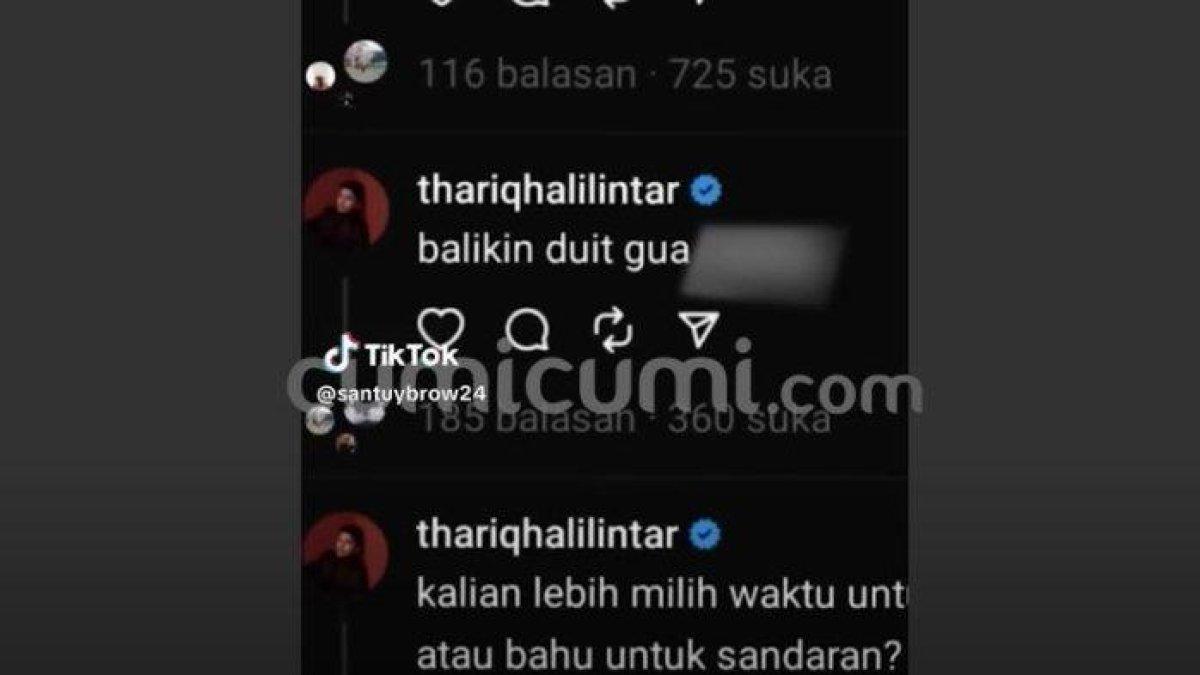 Thariq Halilintar tagih hutang sambil berkata kasar, ia mengaku kesal karena pelaku kabur hingga singgung komitmen