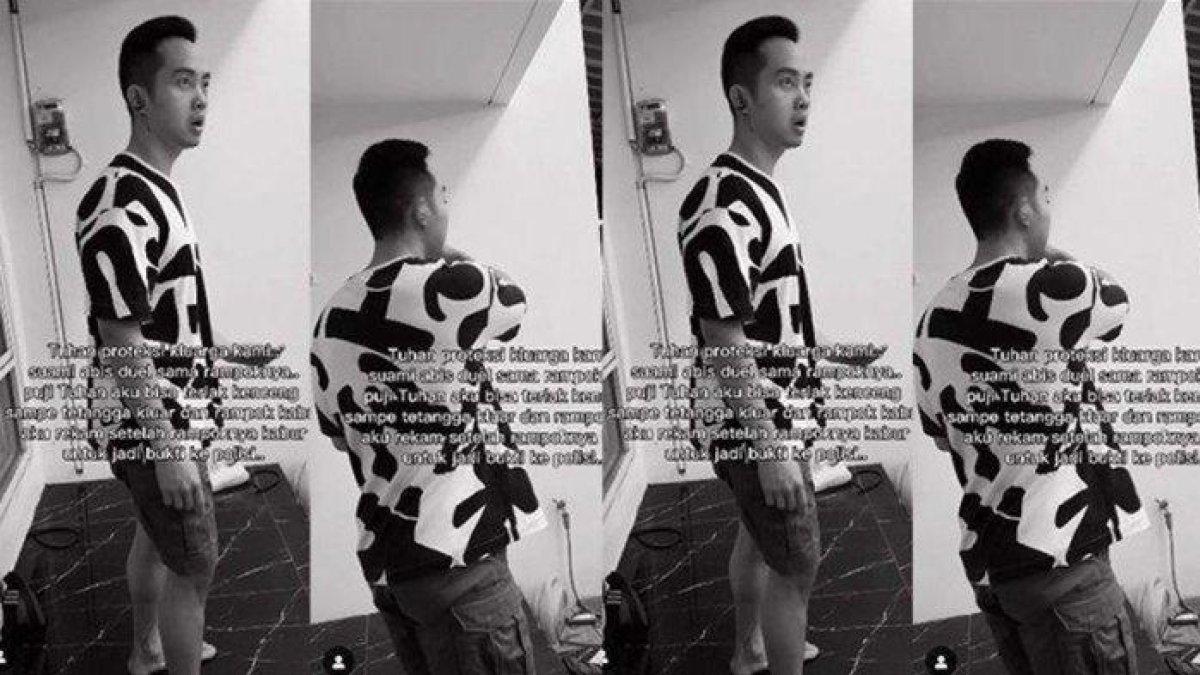 Tiktoker Michael Rendy melawan perampok yang berusaha merampok rumahnya