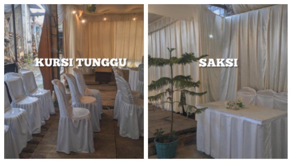 Potret lokasi TPS yang unik berasa datang ke kondangan