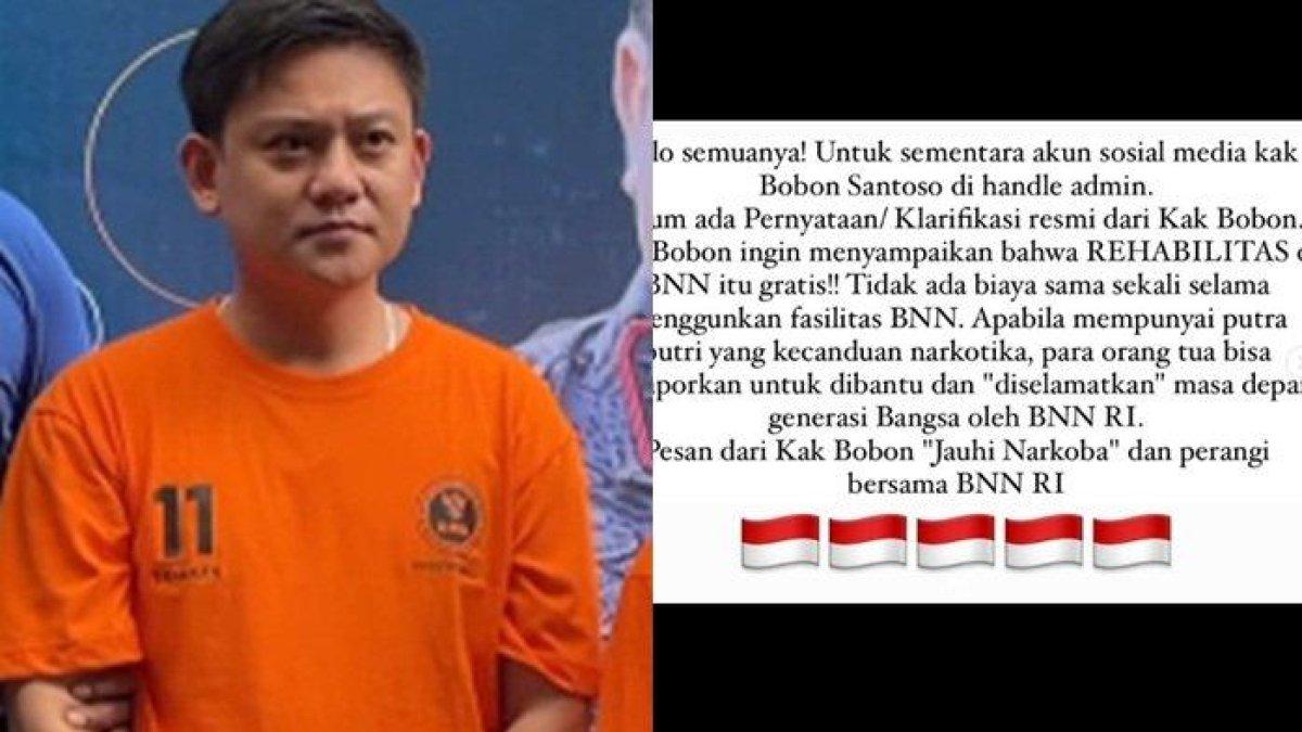 Usai mengunggah pakai baju tahanan, Instagram Bobon Santoso kini pindah tangan