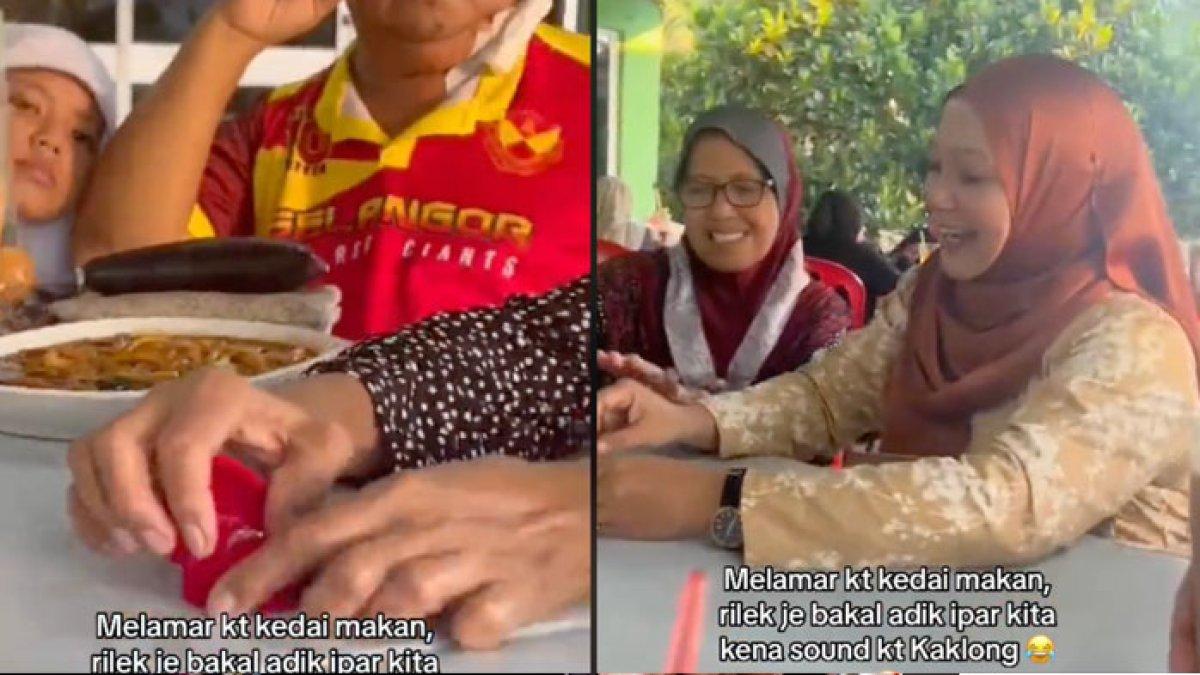 Viral lamaran di kedai makanan sederhana